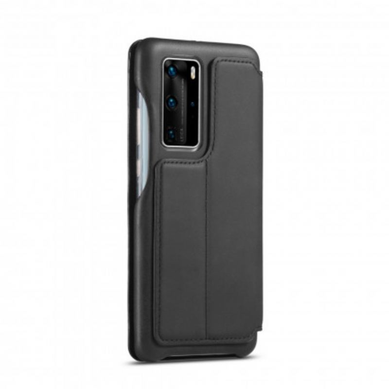 Flip Cover Huawei P40 Pro LC.IMEEKE Effet Cuir