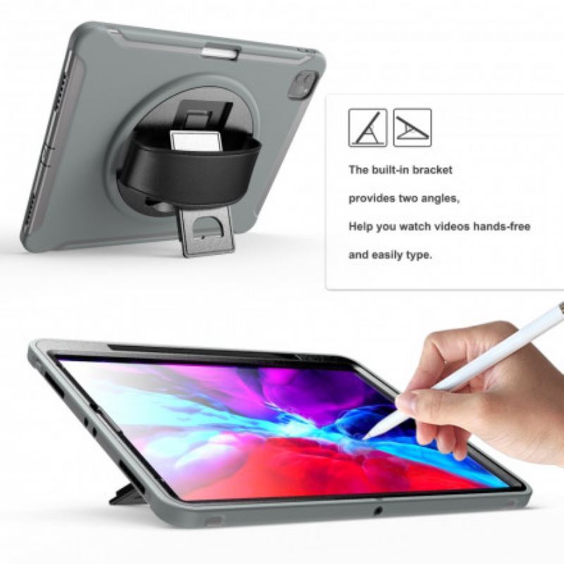 Coque iPad Pro 12.9" Sangle, Support et Porte-Stylet