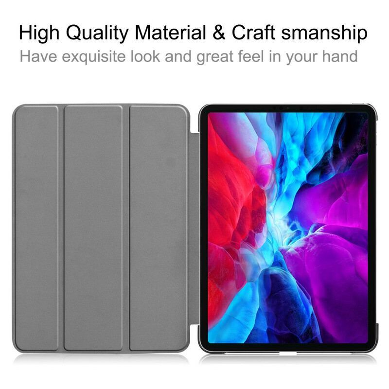 Smart Case iPad Pro 12.9" Fold Chargeur Porte-Crayon