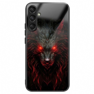 Coque Galaxy A16 4G / 5G Verre Trempé Loup Rouge