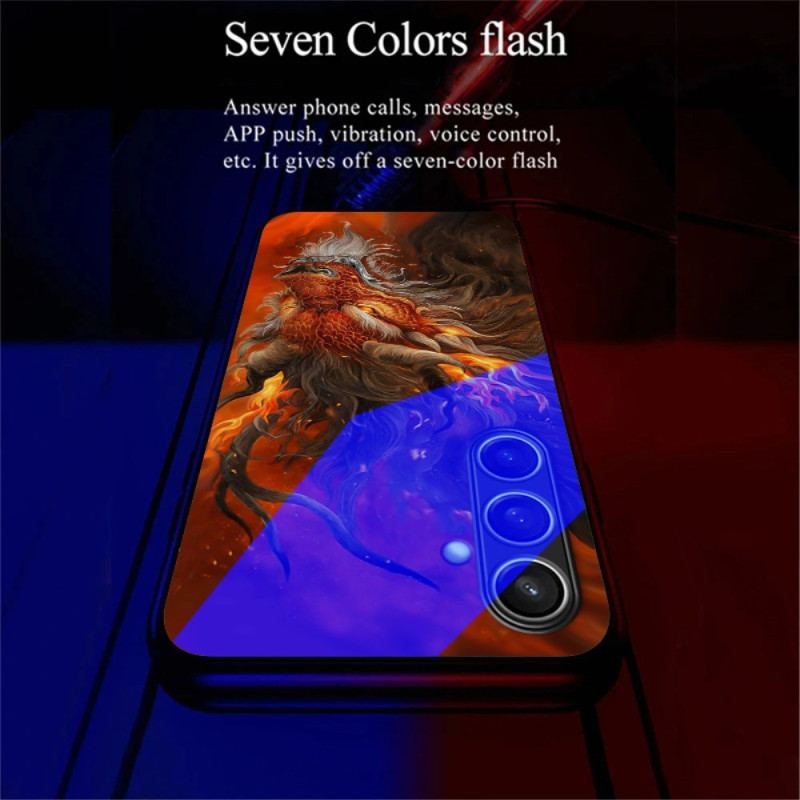 Coque Samsung Galaxy A16 4G / 5G Call Flash Series Dragon de Feu Rouge