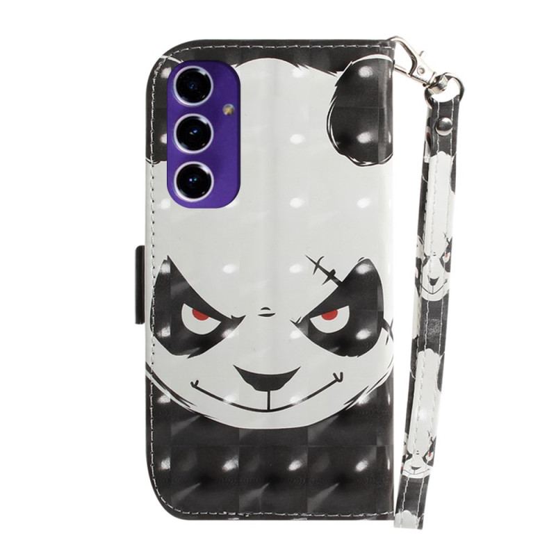 Housse Samsung Galaxy A16 4G / 5G Angry Panda à Lanière