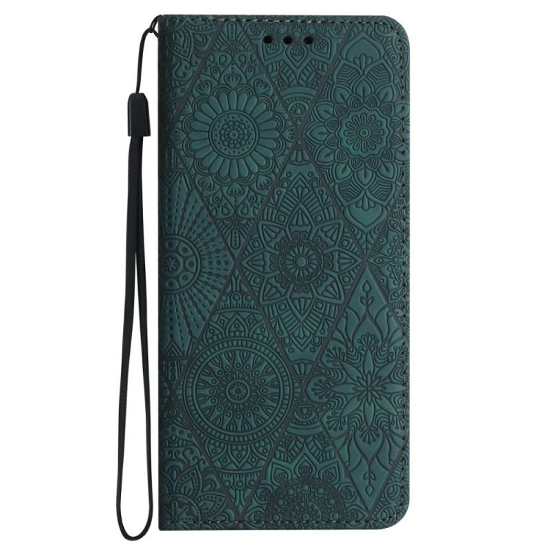 Housse Samsung Galaxy A16 4G / 5G Motif Floral et Lanière