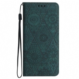 Housse Samsung Galaxy A16 4G / 5G Motif Floral et Lanière