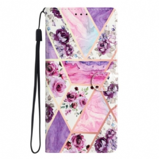 Housse Samsung Galaxy A16 4G / 5G Motif Floral Violet