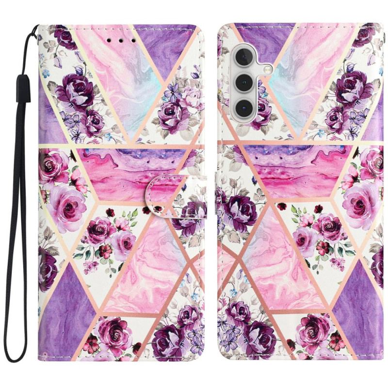 Housse Samsung Galaxy A16 4G / 5G Motif Floral Violet