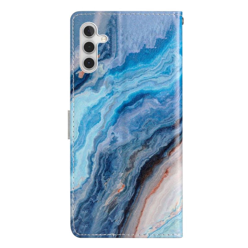 Housse Samsung Galaxy A16 4G / 5G Motif Marbre Bleu