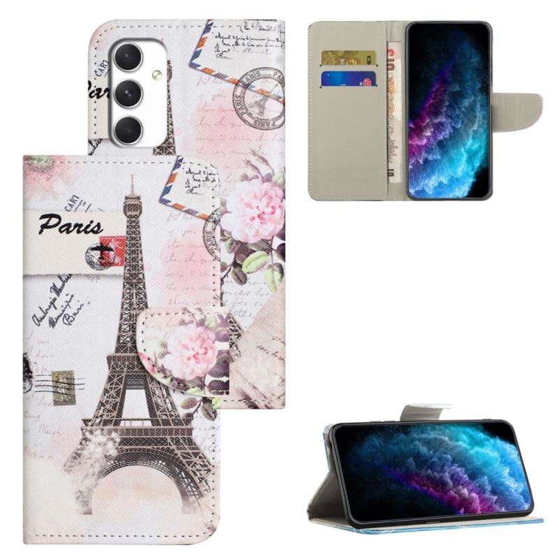 Housse Samsung Galaxy A16 4G / 5G Tour Eiffel Vintage