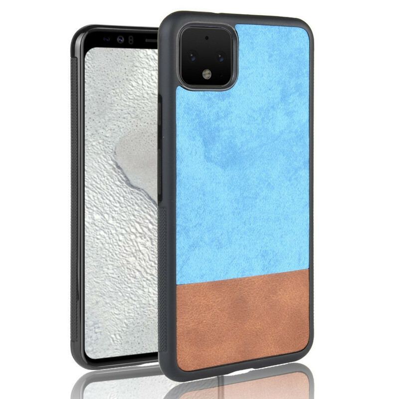 Coque Google Pixel 4 Bicolore Simili Cuir