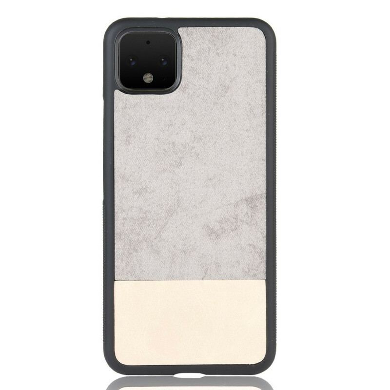 Coque Google Pixel 4 Bicolore Simili Cuir