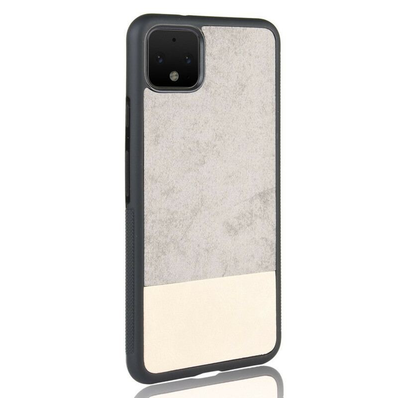 Coque Google Pixel 4 Bicolore Simili Cuir