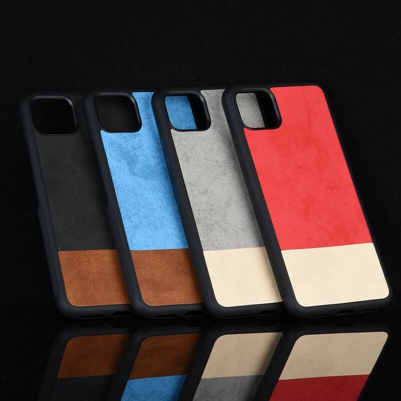 Coque Google Pixel 4 Bicolore Simili Cuir