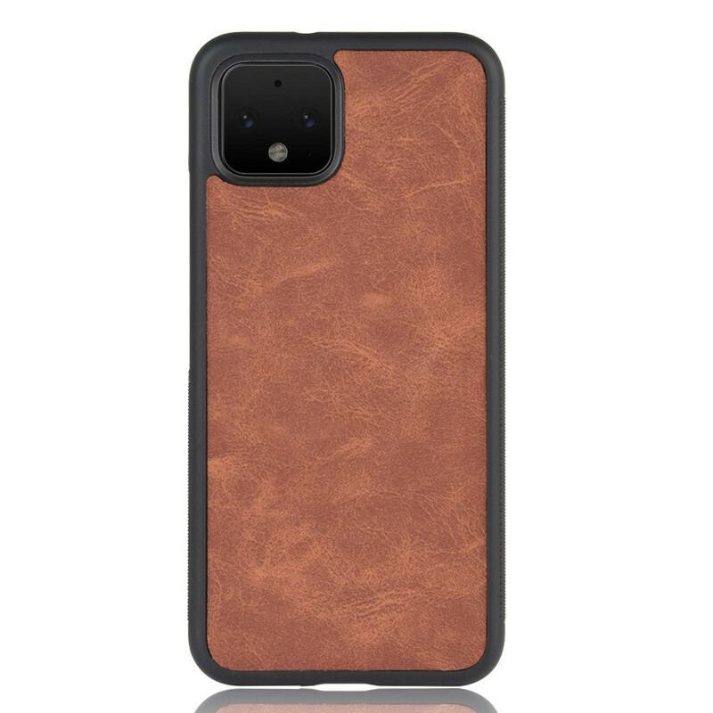 Coque Google Pixel 4 Effet Cuir Look Vintage