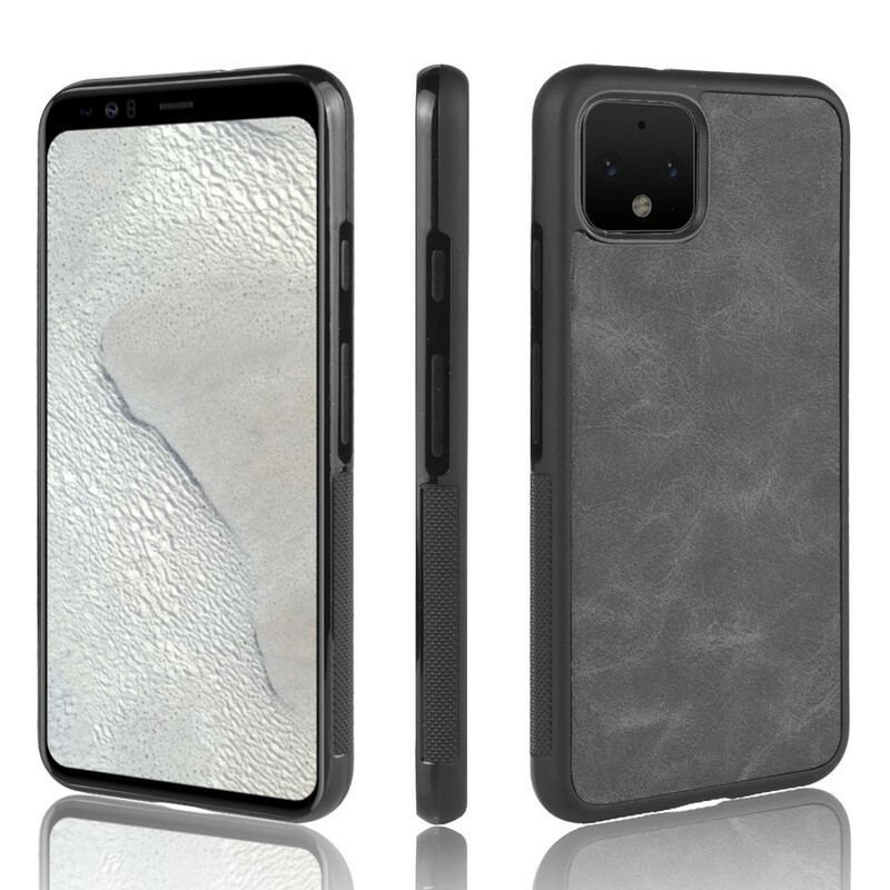 Coque Google Pixel 4 Effet Cuir Look Vintage