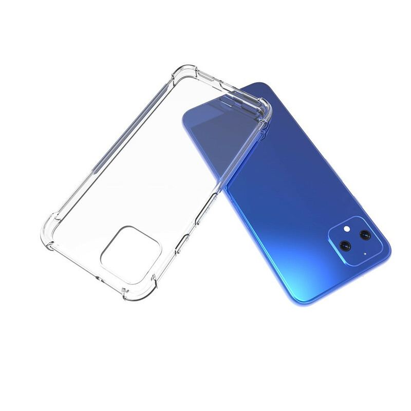 Coque Google Pixel 4 Transparente Coins Renforcés