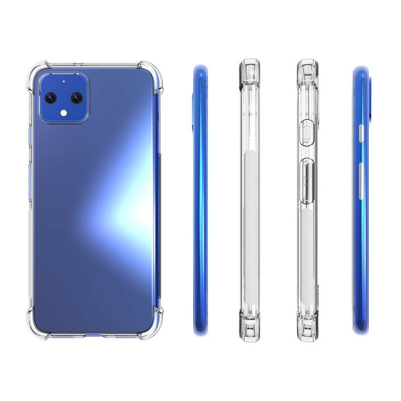 Coque Google Pixel 4 Transparente Coins Renforcés