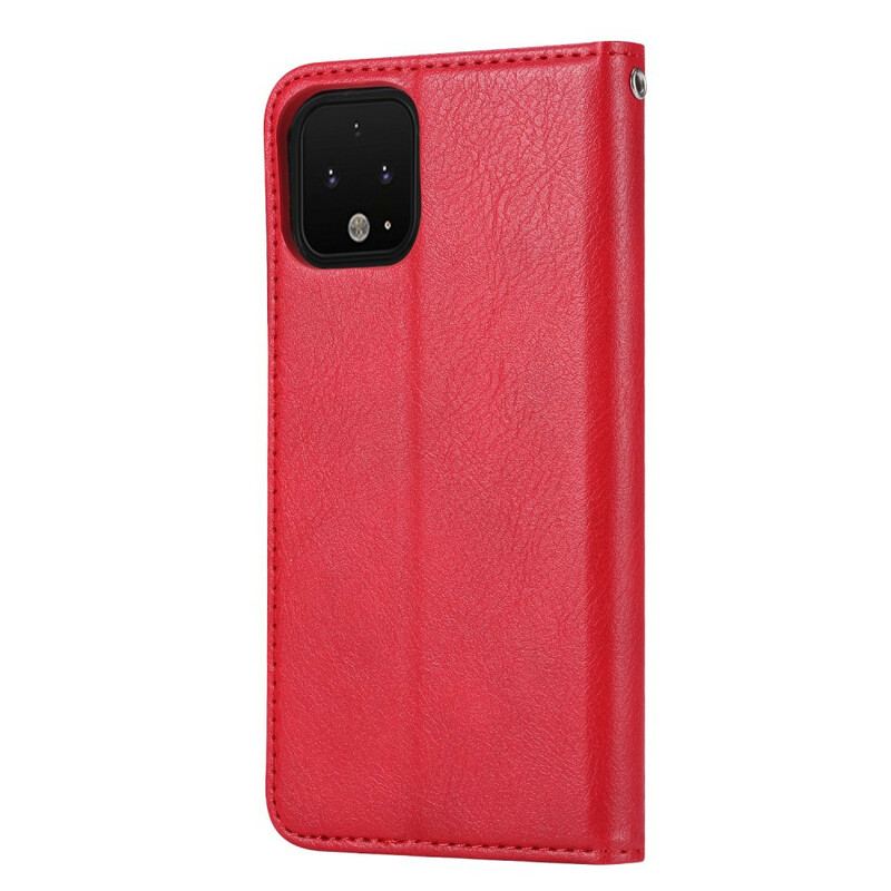 Flip Cover Google Pixel 4 Simili Cuir Porte-Cartes