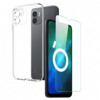 Coque Xiaomi Redmi A1 Transparente avec Protecteur Écran