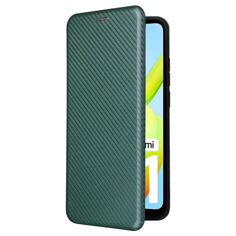 Flip Cover Xiaomi Redmi A1 Fibre Carbone