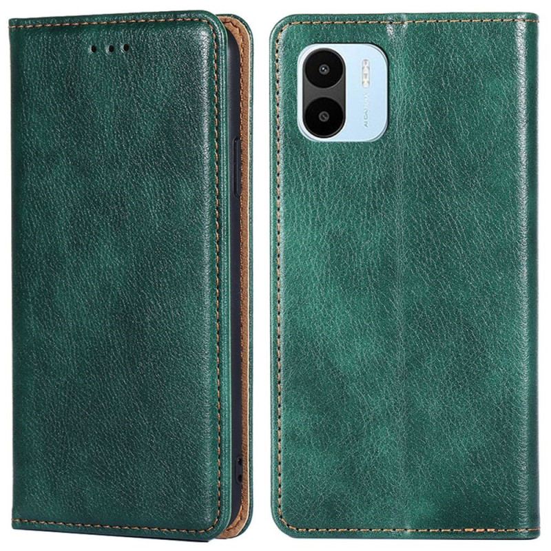 Flip Cover Xiaomi Redmi A1 Simili Cuir Coutures