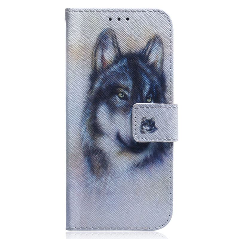 Housse Xiaomi Redmi A1 Loup Aquarelle