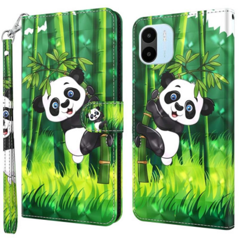 Housse Xiaomi Redmi A1 Panda et Bambou