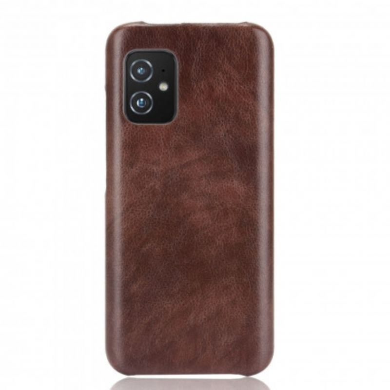 Coque Azus Zenfone 8 Effet Cuir Litchi