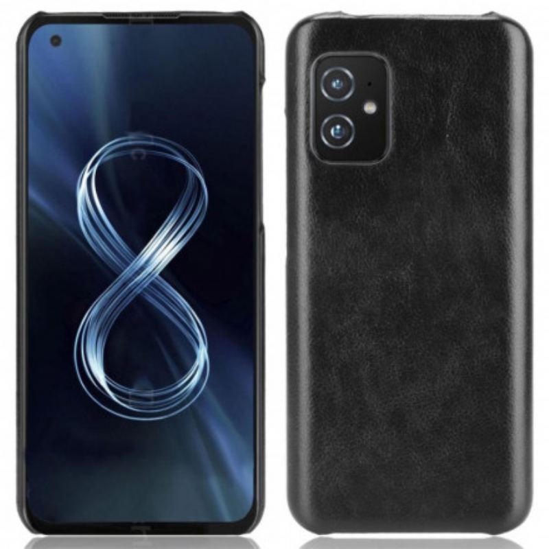 Coque Azus Zenfone 8 Effet Cuir Litchi