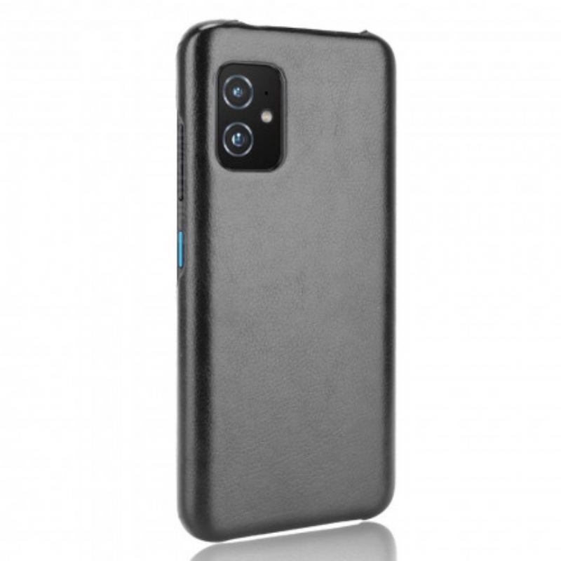 Coque Azus Zenfone 8 Effet Cuir Litchi