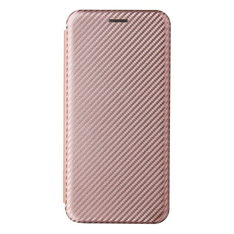 Flip Cover Azus Zenfone 8 Fibre Carbone avec Anneau Support