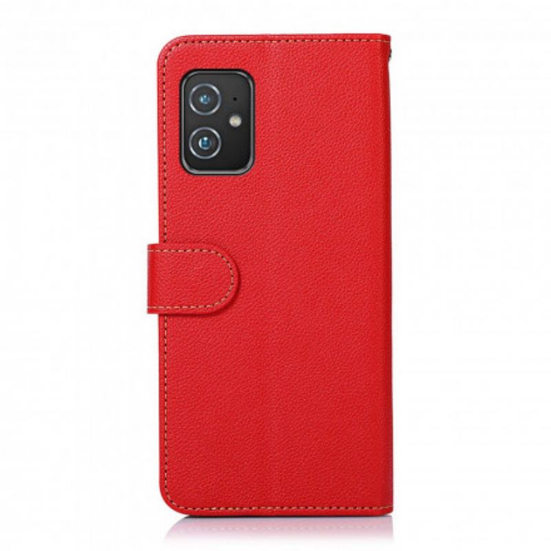 Housse Azus Zenfone 8 Style Litchi RFID KHAZNEH