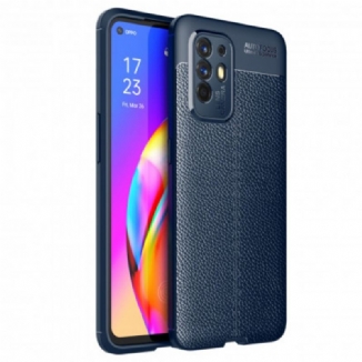 Coque Oppo A94 5G Effet Cuir LItchi