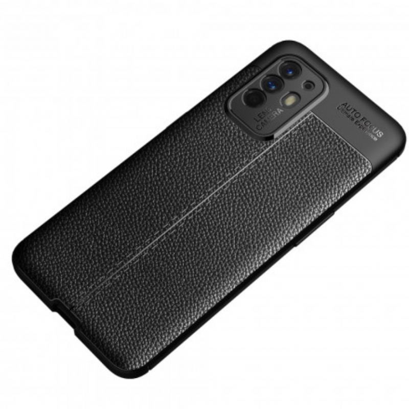 Coque Oppo A94 5G Effet Cuir LItchi