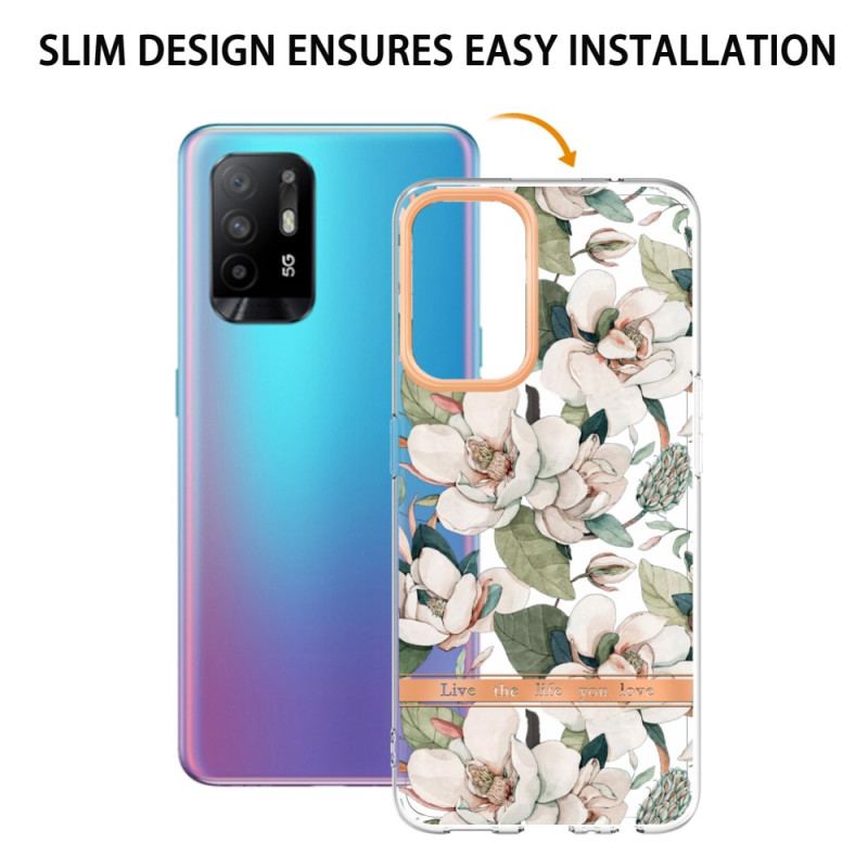 Coque Oppo A94 5G Fleurs Pivoines