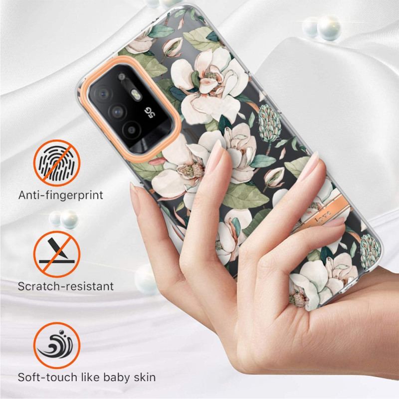 Coque Oppo A94 5G Fleurs Pivoines