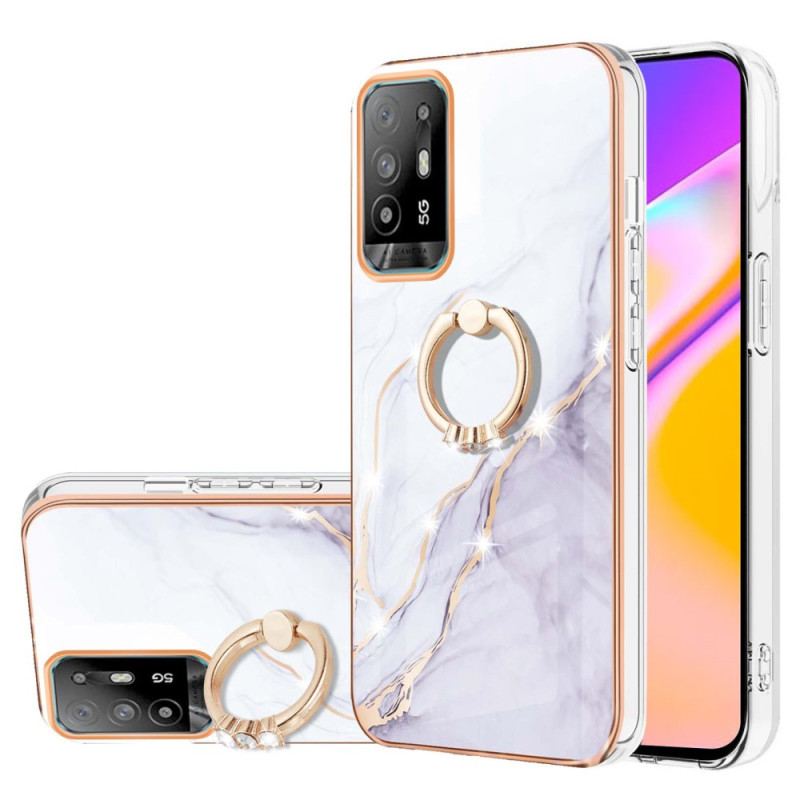 Coque Oppo A94 5G Marbre avec Anneau