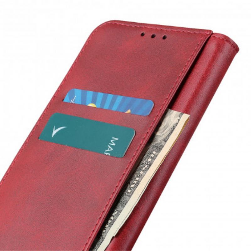 Flip Cover Oppo A94 5G Cuir Fendu Élégance