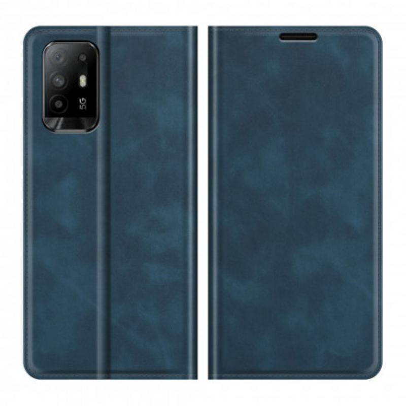 Flip Cover Oppo A94 5G Effet Cuir Douceur