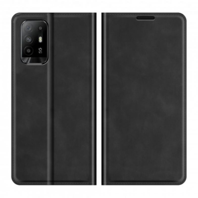 Flip Cover Oppo A94 5G Effet Cuir Douceur