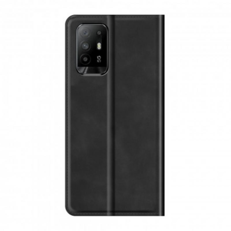 Flip Cover Oppo A94 5G Effet Cuir Douceur