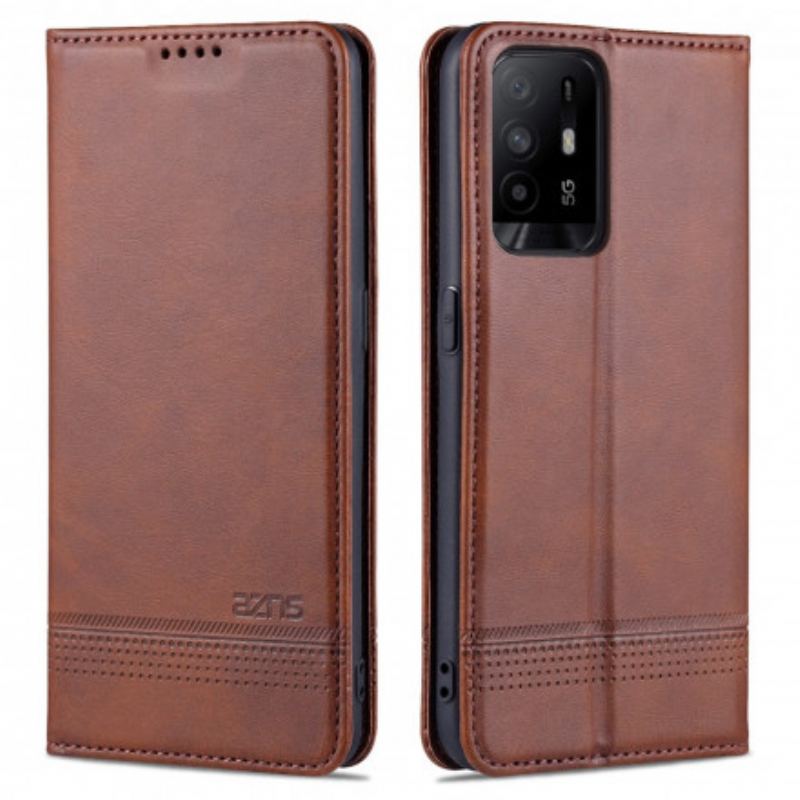 Flip Cover Oppo A94 5G Style Cuir AZNS