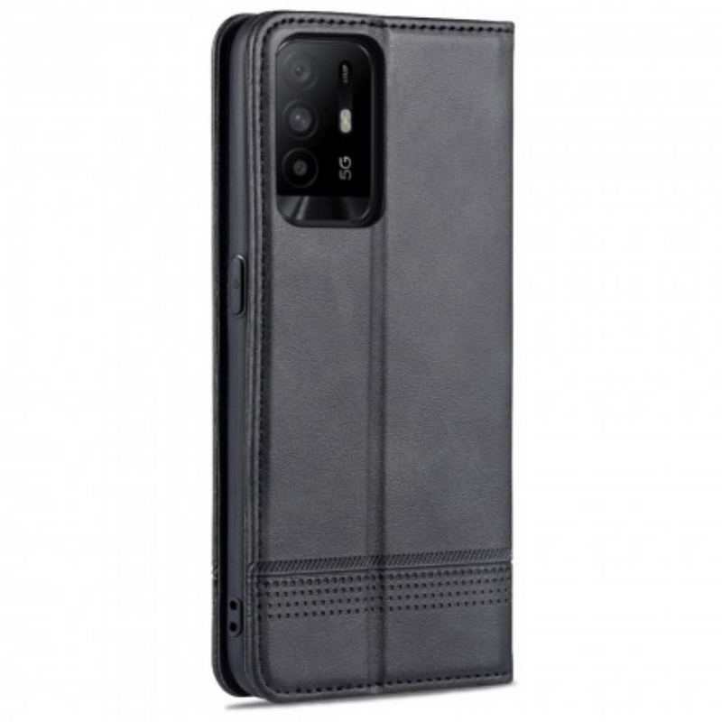 Flip Cover Oppo A94 5G Style Cuir AZNS