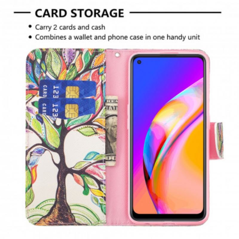 Housse Oppo A94 5G Arbre Coloré