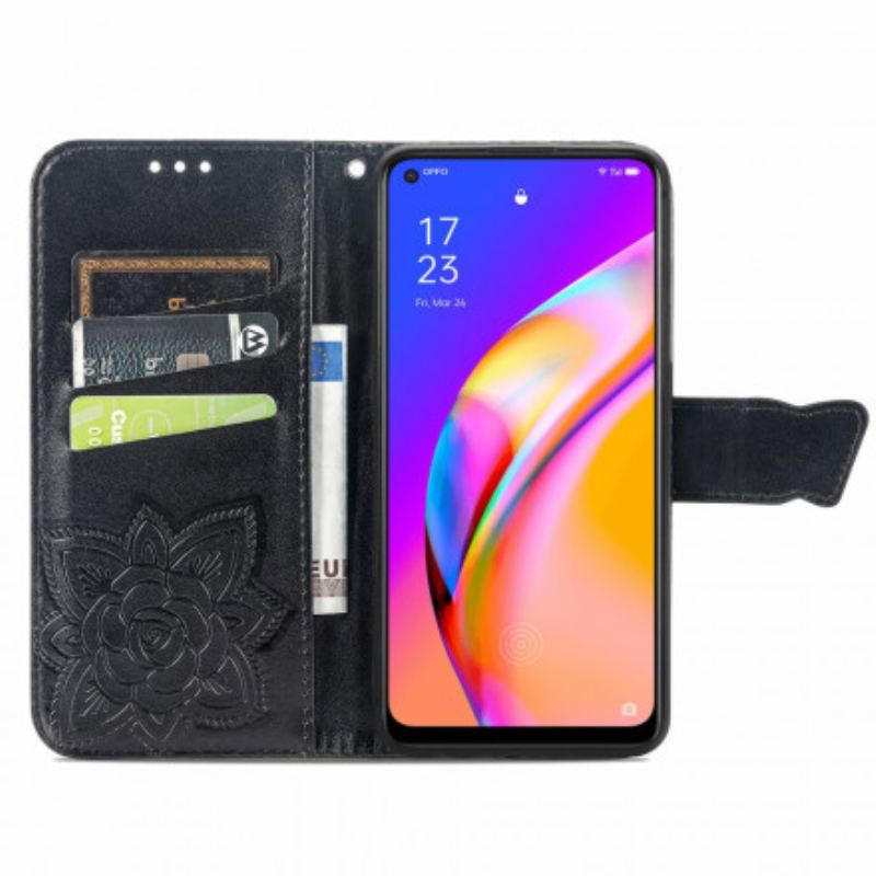 Housse Oppo A94 5G Demi Papillons