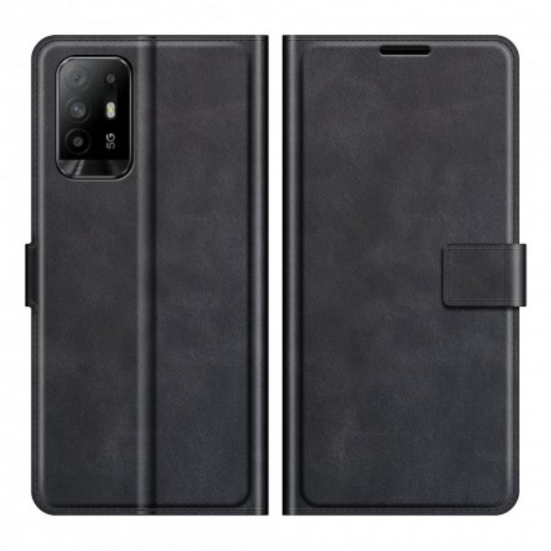 Housse Oppo A94 5G Effet Cuir Slim Extrême