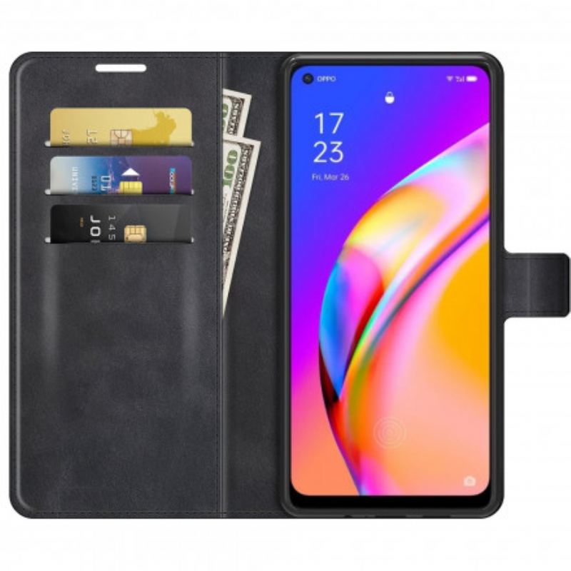 Housse Oppo A94 5G Effet Cuir Slim Extrême