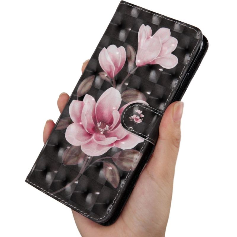 Housse Oppo A94 5G Fleurs avec Lanière