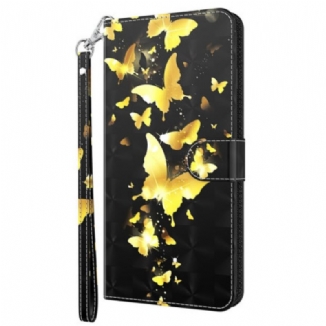 Housse Oppo A94 5G Papillon avec Lanière