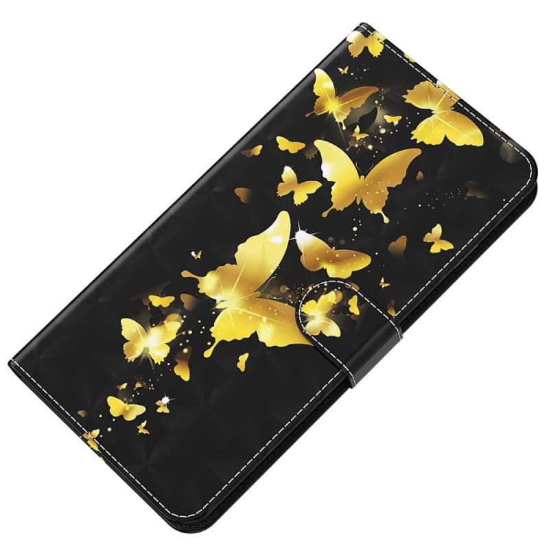 Housse Oppo A94 5G Papillon avec Lanière