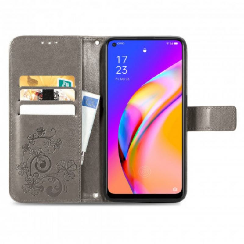 Housse Oppo A94 5G Trèfle Quatre Feuilles